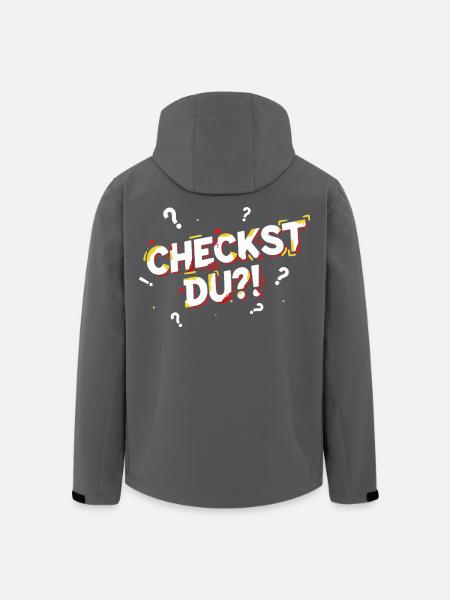 Skjønner du?! - Morsom ungdomsslang - Softshelljakke herre i resirkulert polyester Stanley/Stella - svart