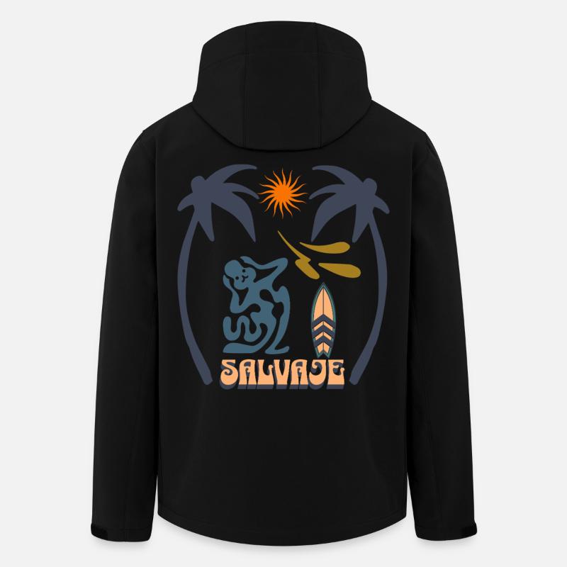 Surf Salvaje - Abwasseralarm Großbritannien - Recycelte Männer Softshell-Jacke von Stanley/Stella - Schwarz