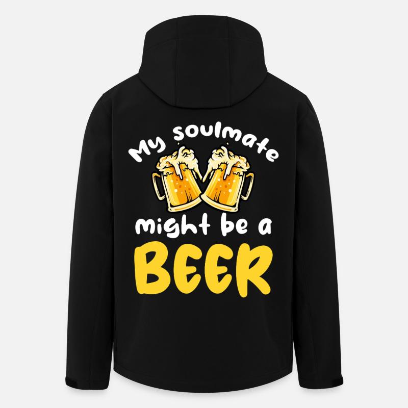 My soulmate could be beer - Men’s Recycled Softshell Jacket by Stanley/Stella - black