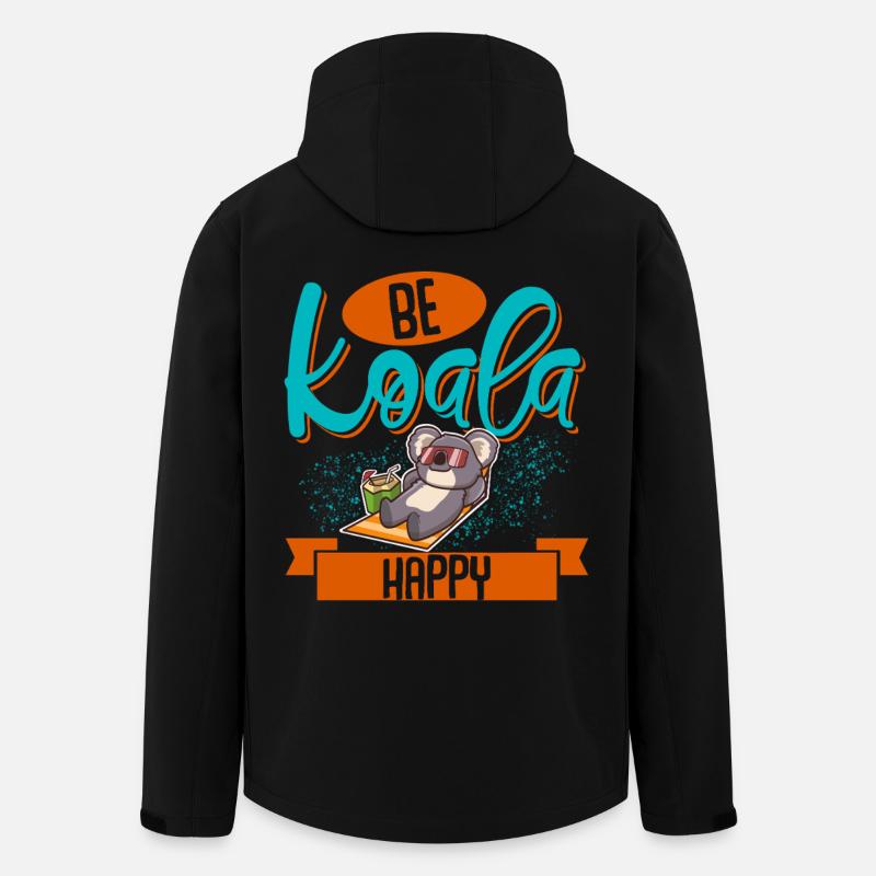 Koala - Recycelte Männer Softshell-Jacke von Stanley/Stella - Schwarz