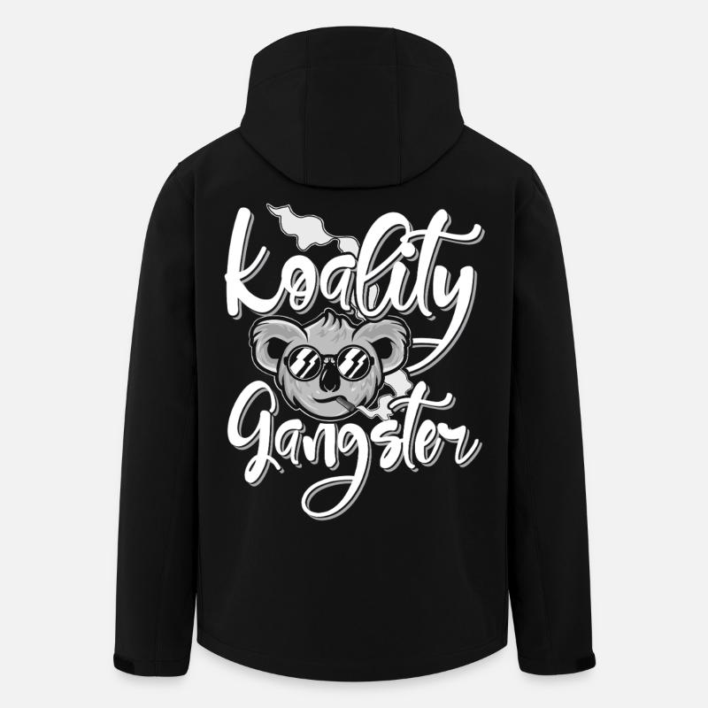 Koality Gangster - Recycelte Männer Softshell-Jacke von Stanley/Stella - Schwarz