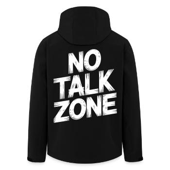 Zone d’interdiction de parler - Veste softshell homme en polyester recyclé Stanley/Stella - noir - Dos - AI Model Male 185 light (185cm)