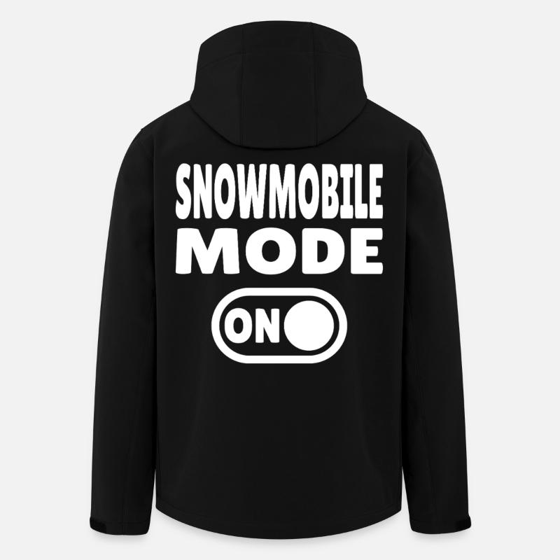Mode motoneige activé - Veste softshell homme en polyester recyclé Stanley/Stella - noir