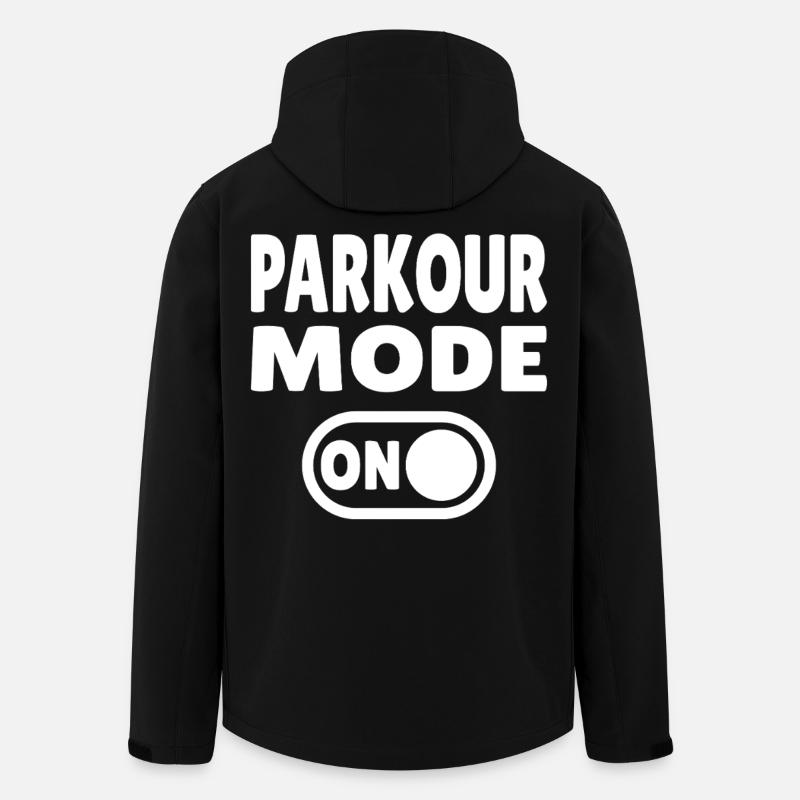Parkour Mode ON - Recycelte Männer Softshell-Jacke von Stanley/Stella - Schwarz