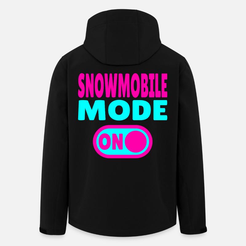 Mode motoneige activé - Veste softshell homme en polyester recyclé Stanley/Stella - noir