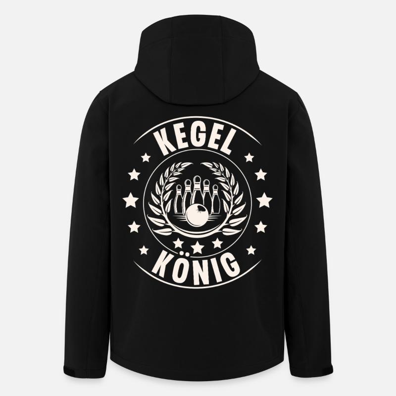 Kegeln - Recycelte Männer Softshell-Jacke von Stanley/Stella - Schwarz