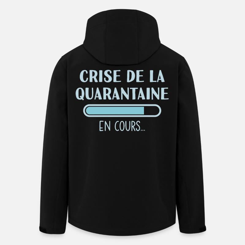 Anhaltende Midlife-Crisis - Recycelte Männer Softshell-Jacke von Stanley/Stella - Schwarz