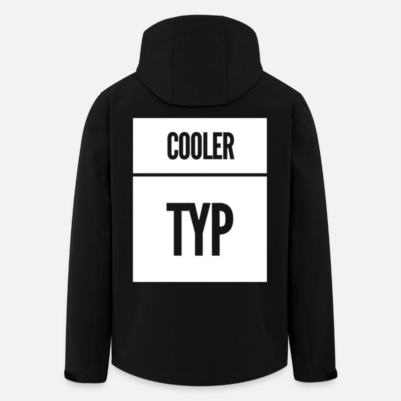 Cool Guy Funny Saying - Men’s Recycled Softshell Jacket by Stanley/Stella - black