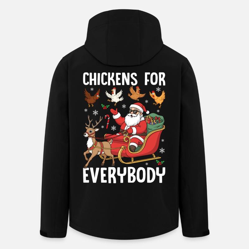 Chickens for Everybody - Recycelte Männer Softshell-Jacke von Stanley/Stella - Schwarz