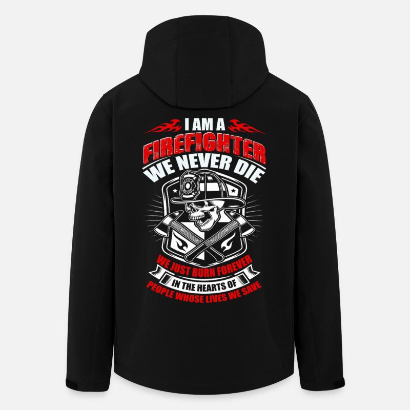 Feuerwehr - Recycelte Männer Softshell-Jacke von Stanley/Stella - Schwarz