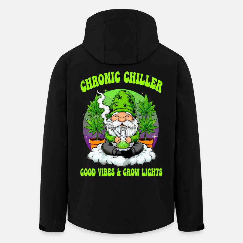 Cannabis Wichtel - Bong Gnom 420  - Recycelte Männer Softshell-Jacke von Stanley/Stella - Schwarz