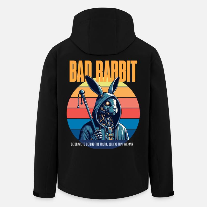 Bad Rabbit - Recycelte Männer Softshell-Jacke von Stanley/Stella - Schwarz