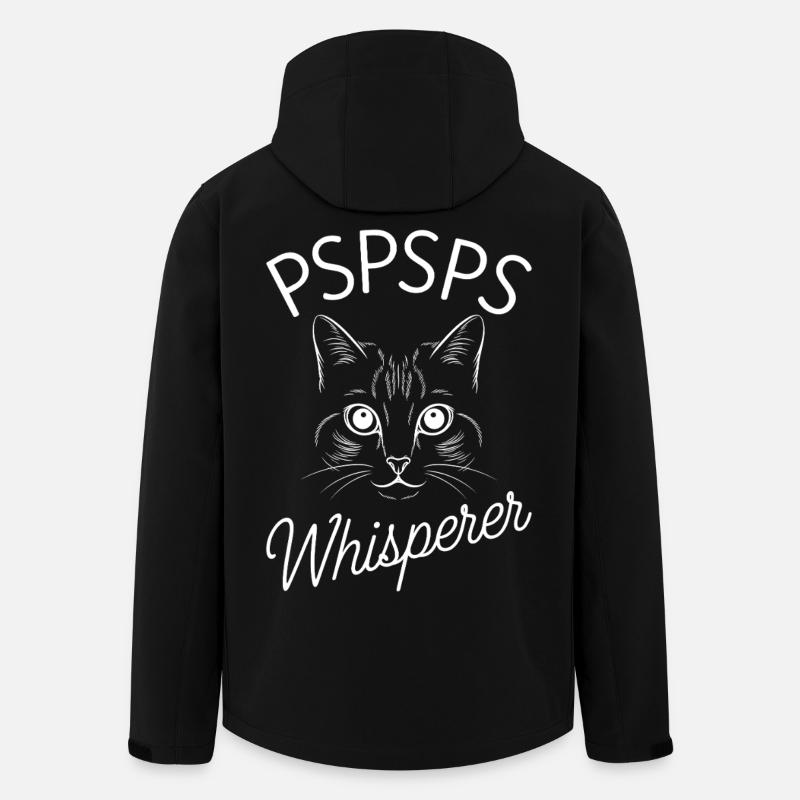 Cat Whisperer PSPSPS - Men’s Recycled Softshell Jacket by Stanley/Stella - black