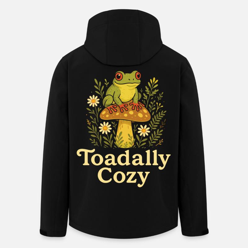Tree Frog Humor Tree Frog - Men’s Recycled Softshell Jacket by Stanley/Stella - black