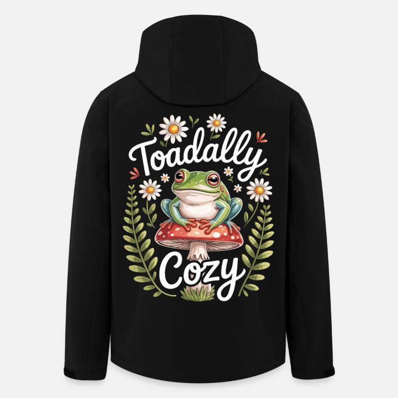 Laubfrosch Humor Laubfrosch - Recycelte Männer Softshell-Jacke von Stanley/Stella - Schwarz