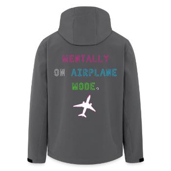 Mentalement en mode avion - Veste softshell homme en polyester recyclé Stanley/Stella - noir - Dos - AI Model Male 185 light (185cm)