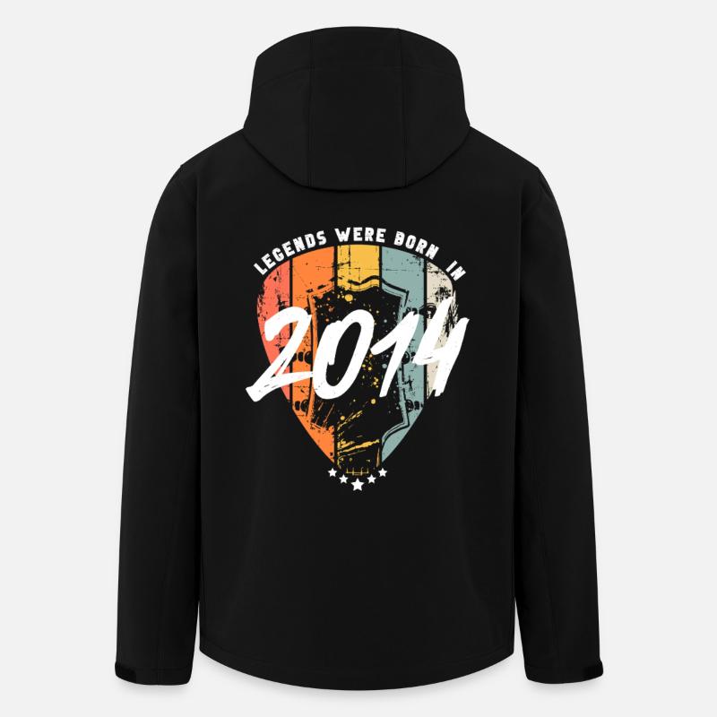 Anniversaire 2014 Guitariste Guitare - Veste softshell homme en polyester recyclé Stanley/Stella - noir