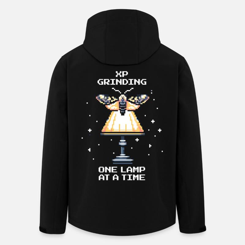 XP Grinding | Moth Gamer Saying - Men’s Recycled Softshell Jacket by Stanley/Stella - black