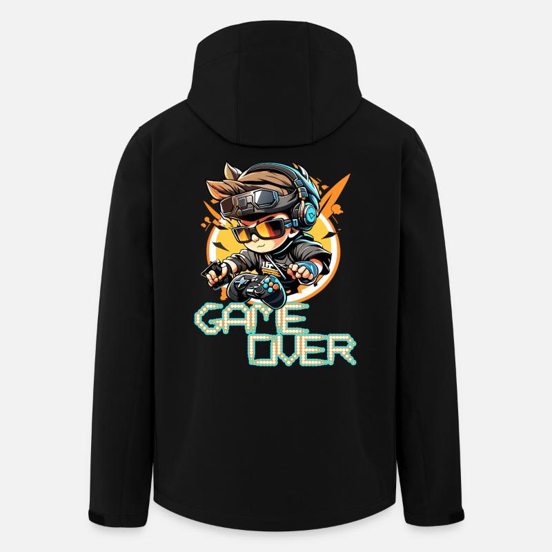 Gamer über Retro Neon Arcade - Recycelte Männer Softshell-Jacke von Stanley/Stella - Schwarz
