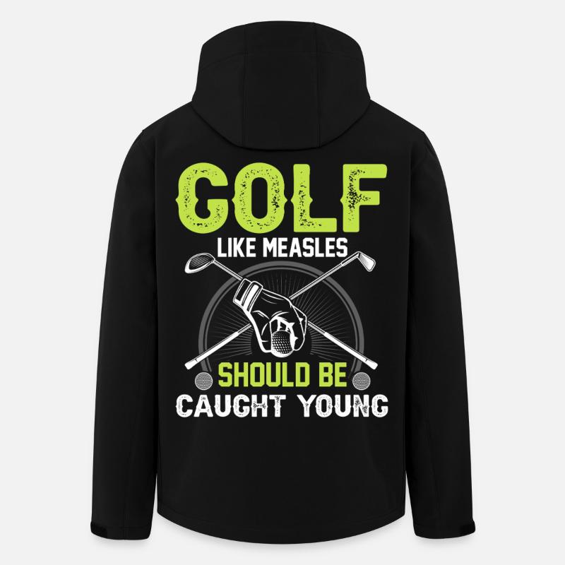 Golf - Recycelte Männer Softshell-Jacke von Stanley/Stella - Schwarz