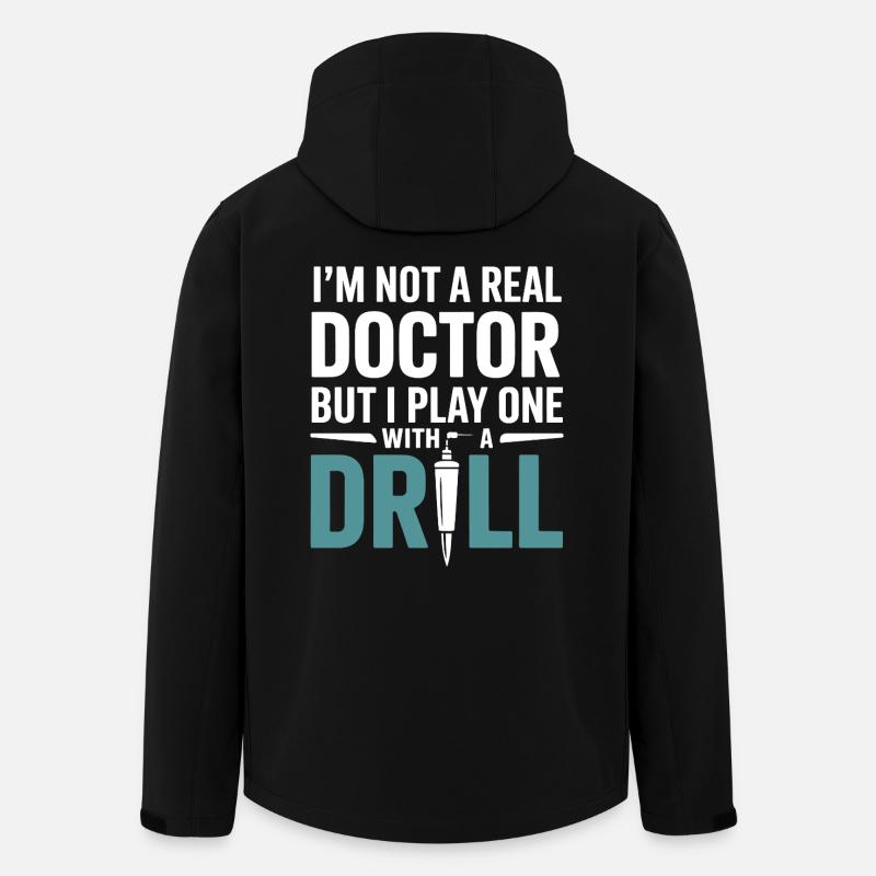Dental Professional Life Clinical Practice  - Men’s Recycled Softshell Jacket by Stanley/Stella - black