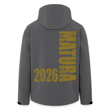 Matura 2026 - Recycelte Männer Softshell-Jacke von Stanley/Stella - Schwarz - Hinten - AI Model Male 185 light (185cm)