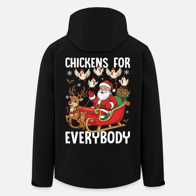 Chickens for Everybody - Recycelte Männer Softshell-Jacke von Stanley/Stella - Schwarz