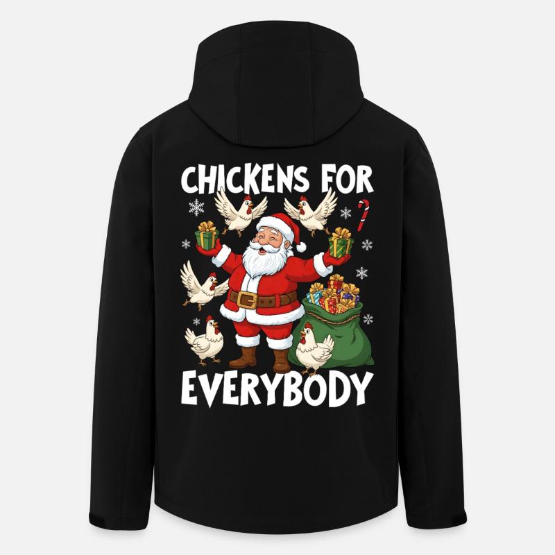 Chickens for Everybody - Men’s Recycled Softshell Jacket by Stanley/Stella - black