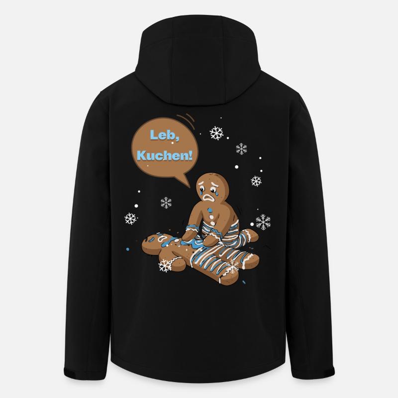 Live, cake! Winter Gingerbread Duo - Men’s Recycled Softshell Jacket by Stanley/Stella - black