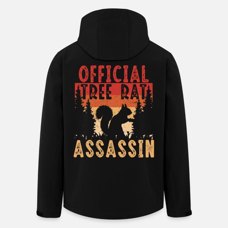 Eichhörnchenjäger Baumratte - Recycelte Männer Softshell-Jacke von Stanley/Stella - Schwarz