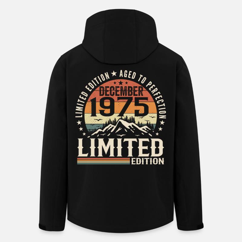 Dezember 1975 - Recycelte Männer Softshell-Jacke von Stanley/Stella - Schwarz