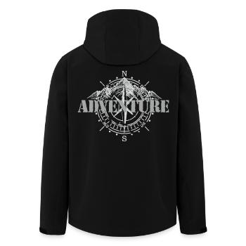Aventure - Veste softshell homme en polyester recyclé Stanley/Stella - noir - Dos - AI Model Male 185 light (185cm)