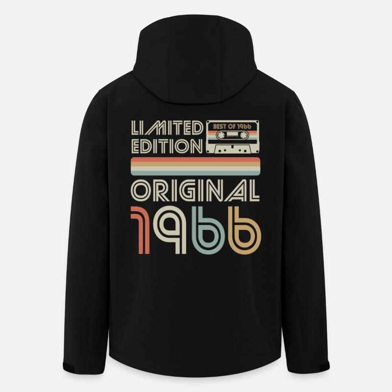 Limitierte Original 1966 Retro Kassette - Recycelte Männer Softshell-Jacke von Stanley/Stella - Schwarz