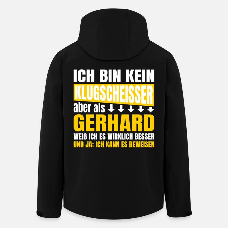 I'm not a smartass Gerhard - Men’s Recycled Softshell Jacket by Stanley/Stella - black