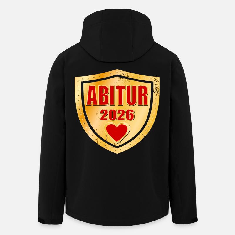 EXAMEN ABI 2026 ABITUR - Softshelljacka herr i återvunnen polyester Discoverer Stanley/Stella - svart