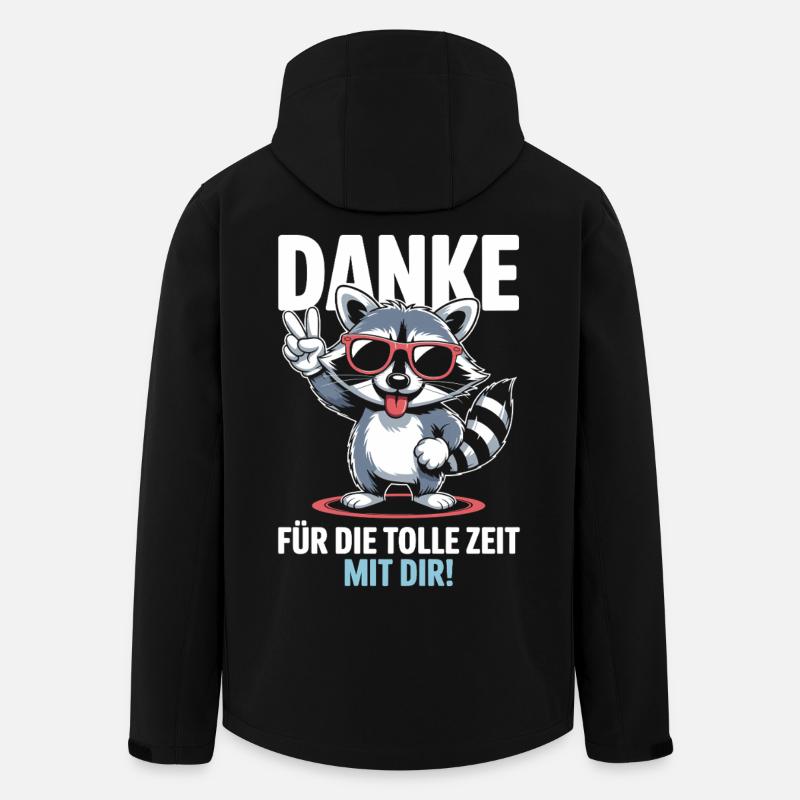 Merci pour le bon temps passé avec vous - Veste softshell homme en polyester recyclé Stanley/Stella - noir