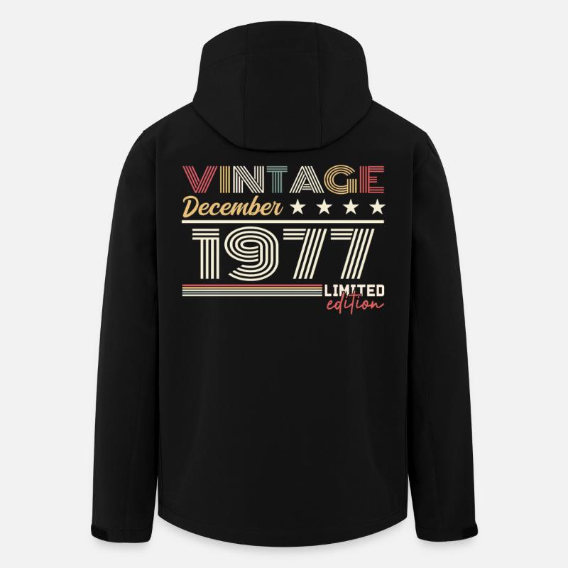 December 1977 Gift - Men’s Recycled Softshell Jacket by Stanley/Stella - black