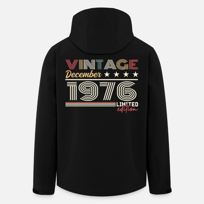 Cadeau Décembre 1976 - Veste softshell homme en polyester recyclé Stanley/Stella - noir