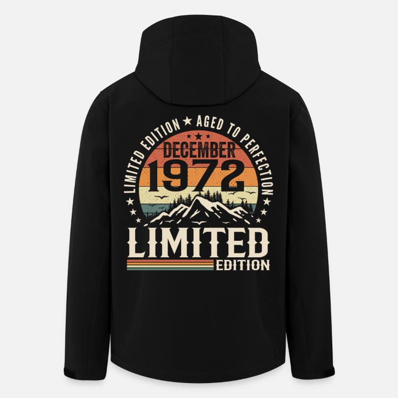 Dezember 1972 - Recycelte Männer Softshell-Jacke von Stanley/Stella - Schwarz