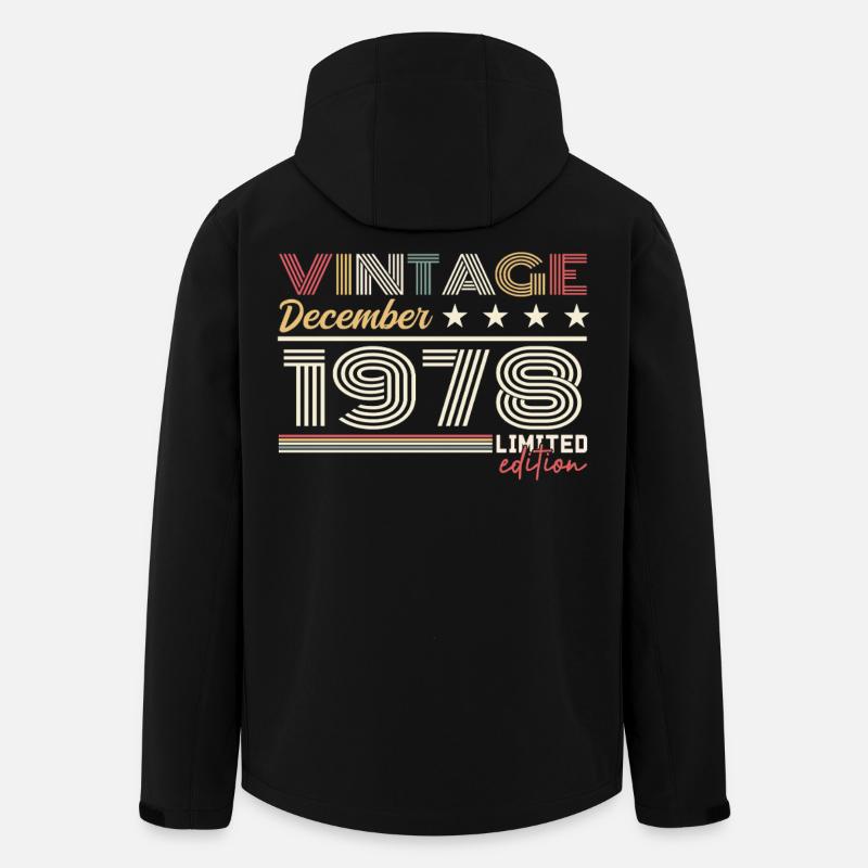 Geschenk Dezember 1978 - Recycelte Männer Softshell-Jacke von Stanley/Stella - Schwarz