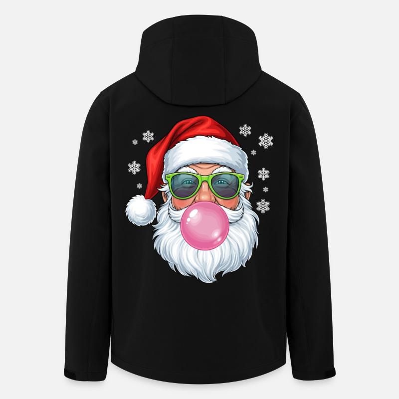 Santa Claus Bubble Gum - Men’s Recycled Softshell Jacket by Stanley/Stella - black