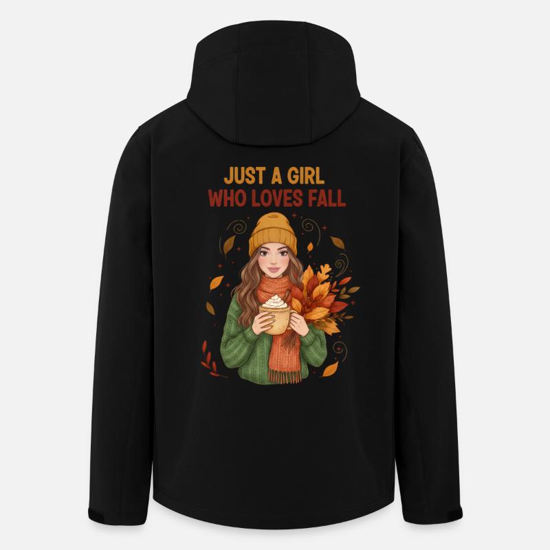 Das Mädchen, das den Herbst liebt - Recycelte Männer Softshell-Jacke von Stanley/Stella - Schwarz