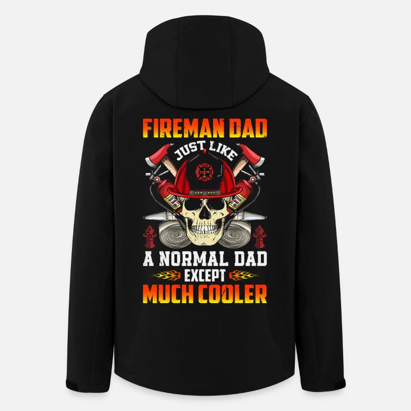 Firefighter Dad - Men’s Recycled Softshell Jacket by Stanley/Stella - black