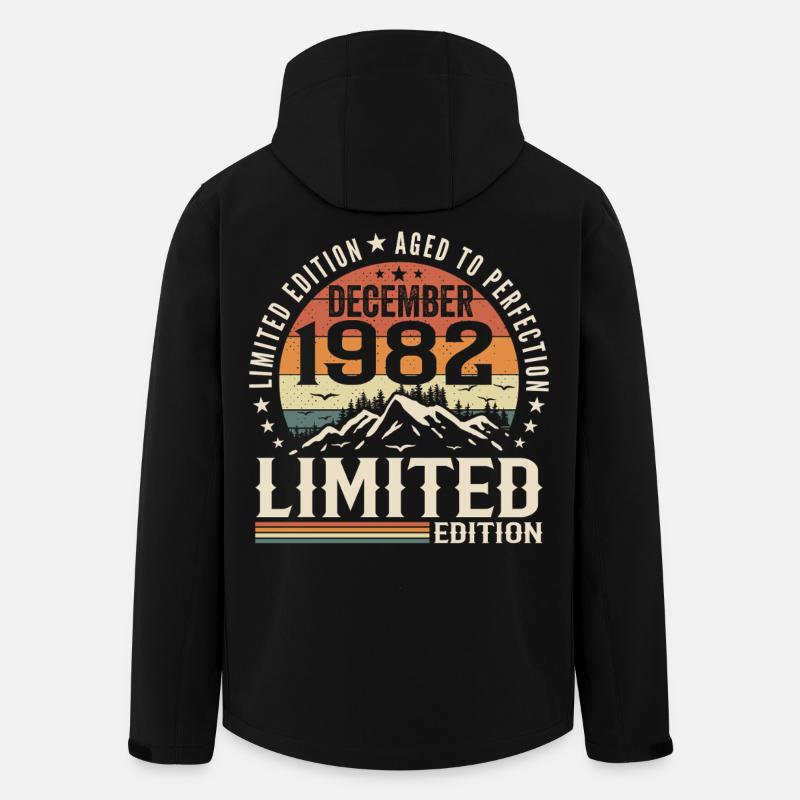Décembre 1982 - Veste softshell homme en polyester recyclé Stanley/Stella - noir