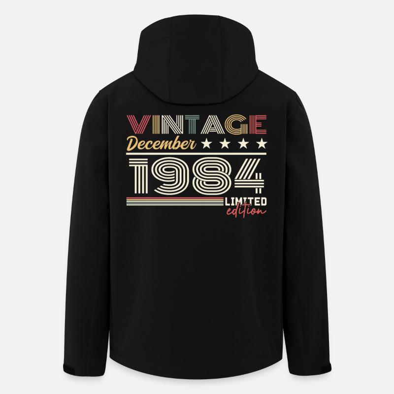 Cadeau Décembre 1984 - Veste softshell homme en polyester recyclé Stanley/Stella - noir