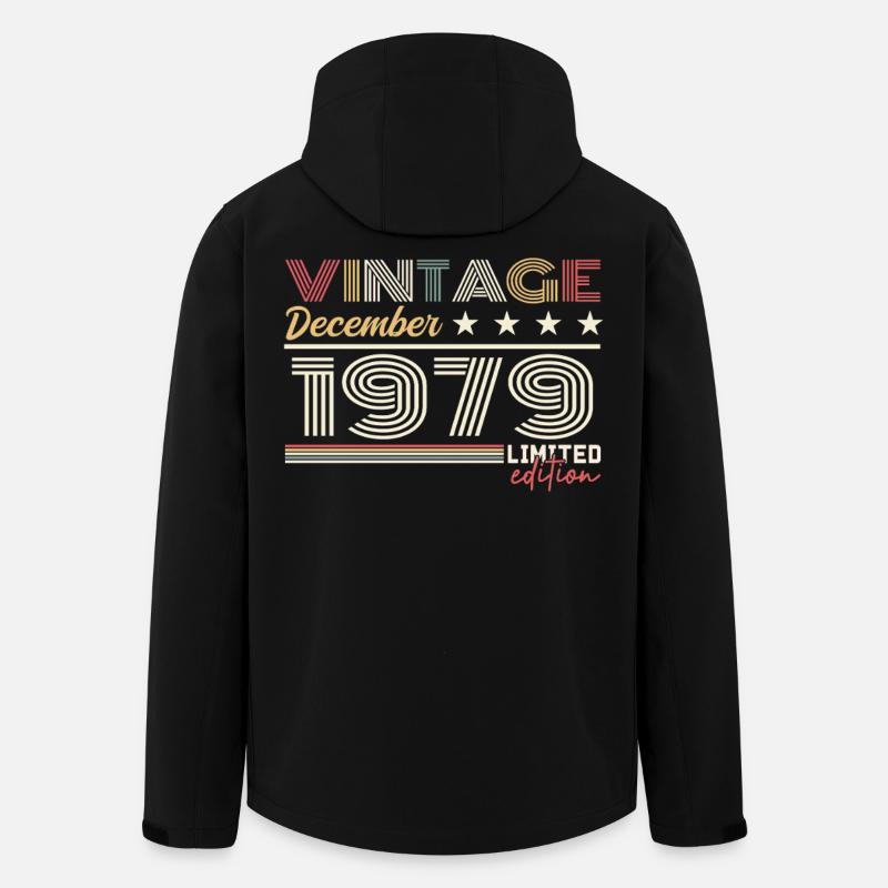 Geschenk Dezember 1979 - Recycelte Männer Softshell-Jacke von Stanley/Stella - Schwarz