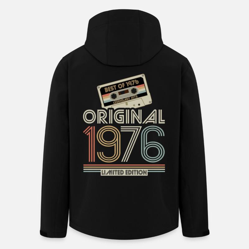 Limited Edition Original 1976 Retro Kassette - Recycelte Männer Softshell-Jacke von Stanley/Stella - Schwarz