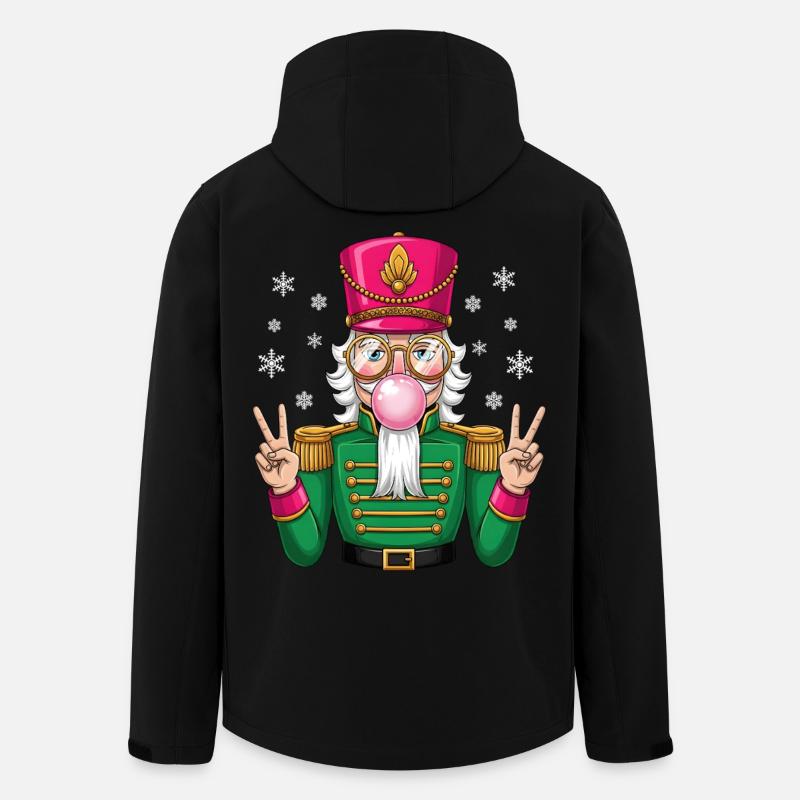 Nutcracker Bubble Gum - Recycelte Männer Softshell-Jacke von Stanley/Stella - Schwarz