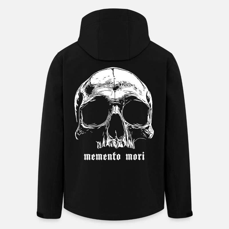 Schädel Memento Mori Design - Recycelte Männer Softshell-Jacke von Stanley/Stella - Schwarz