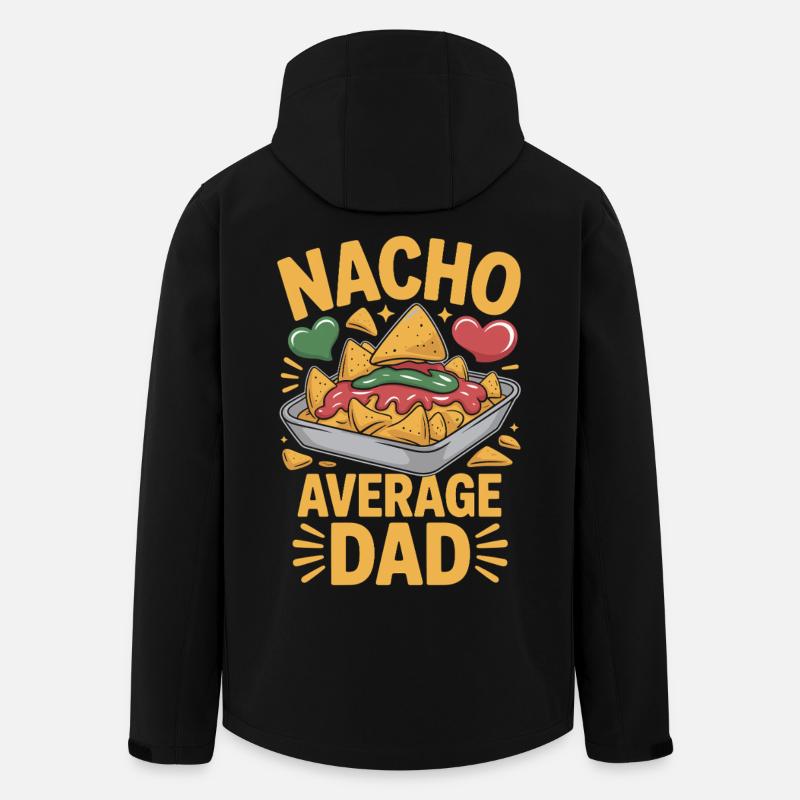 Nacho Average Dad Lustiges Design - Recycelte Männer Softshell-Jacke von Stanley/Stella - Schwarz